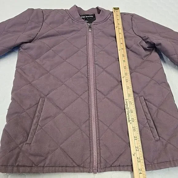 Fox Racing Womens Cosmic Quilted Insulated Bomber Jacket Sz S mauve/dusty purple - Picture 10 of 11